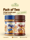 Natural Peanut Butter Crunchy 340g + Chocolate Peanut Butter 340g