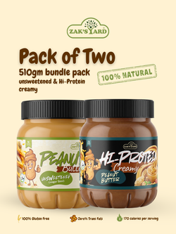 Unsweetened creamy 510 gm + High Protein Peanut Butter (Free Delivery)