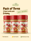 Pack of 3 natural creamy peanut butter jars 340g Zak's Yard Pakistan