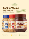 Zak's Yard Special Bundle - Pack of 3 (510g Each) Creamy, Crunchy & Chocolate Peanut Butter | Family Pack, Free Delivery