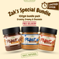 Zak's Yard Special Bundle - Pack of 3 (100g Each) Creamy, Crunchy & Chocolate Peanut Butter | Free Delivery