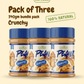 Pack of 3 natural crunchy peanut butter jars 340g Zak's Yard Pakistan