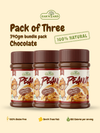 Pack of 3 chocolate peanut butter jars 340g Zak's Yard Pakistan