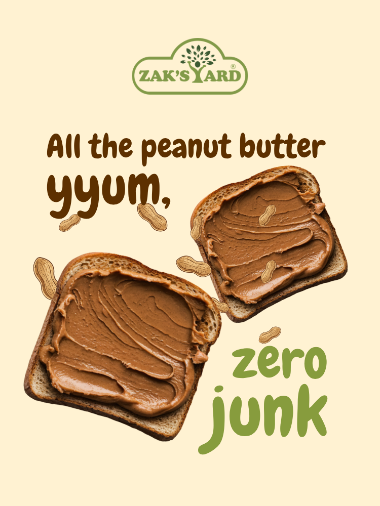 Zak's Yard Natural Unsweetened Peanut Butter
