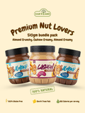 Almond Creamy + Almond Crunchy + Cashew Creamy