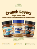 Natural Crunchy + Almond Crunchy + Chocolate PB