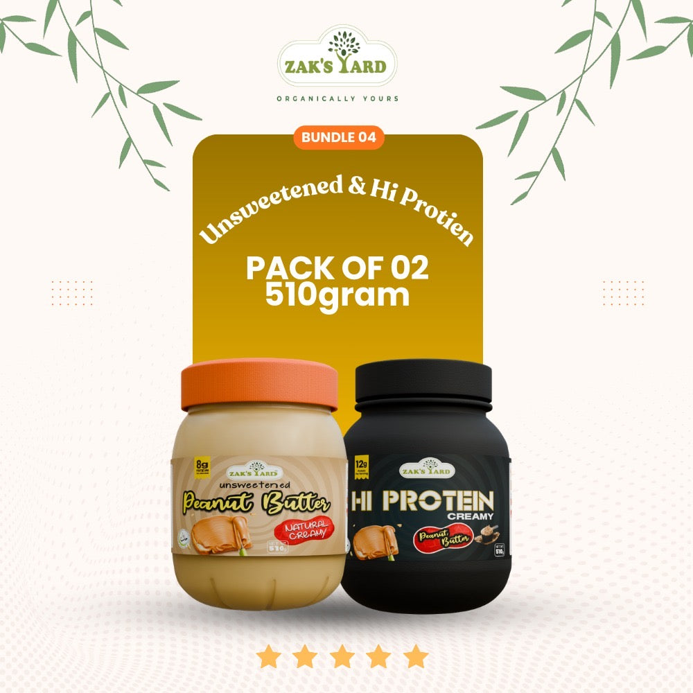 Unsweetened creamy 510 gm + High Protein Peanut Butter
