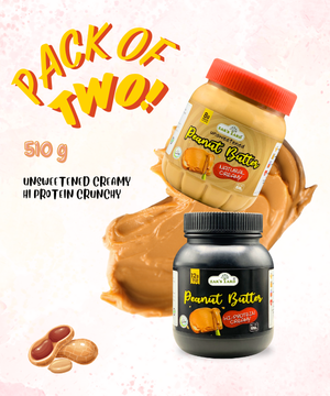 Unsweetened creamy 510 gm + High Protein Peanut Butter