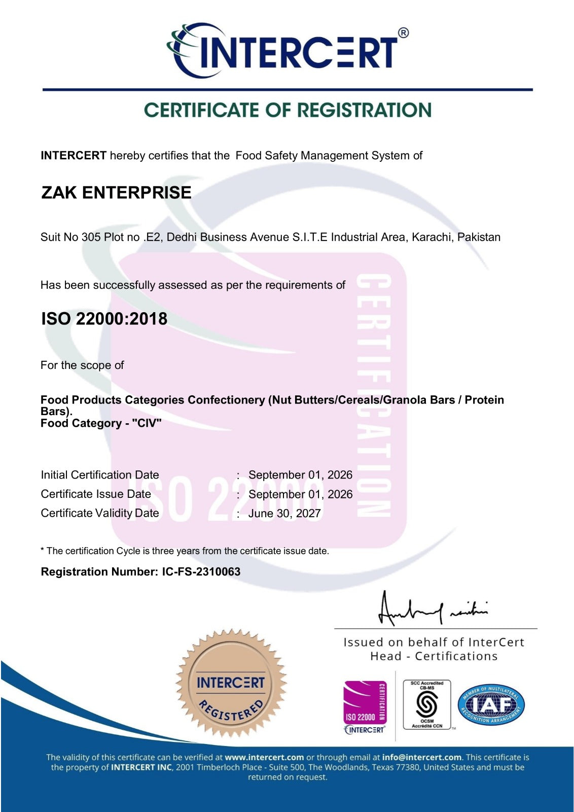 Traceability & HACCP Guidelines