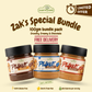 Zak's Yard Special Bundle - Pack of 3 (100g Each) Creamy, Crunchy & Chocolate Peanut Butter | Free Delivery