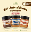 Zak's Yard Special Bundle - Pack of 3 (100g Each) Creamy, Crunchy & Chocolate Peanut Butter | Free Delivery